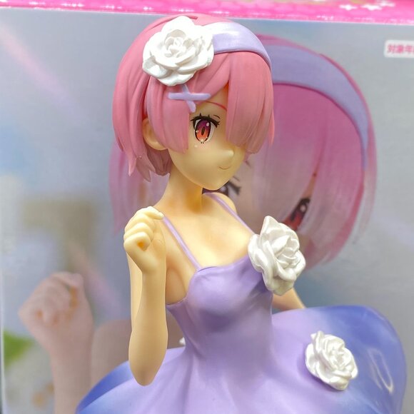 Re:Zero Rem & Ram Flower Dress Trio Try iT Figure FuRyu Set of 2 - Picture 5 of 16